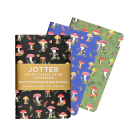 Jotter Mini Notebook Set of 3 - Mushrooms