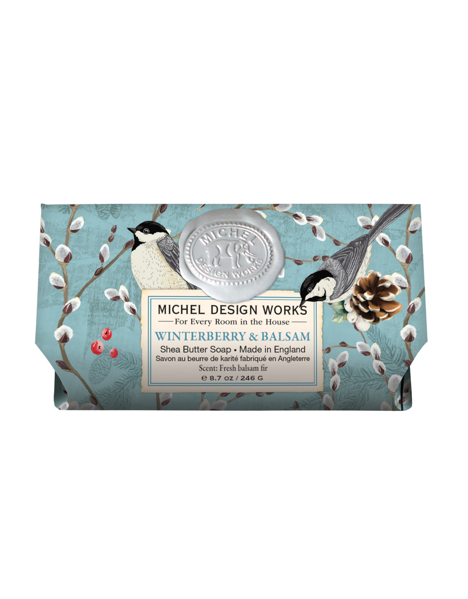 Michel Design Winterberry & Balsam Large Bath Bar