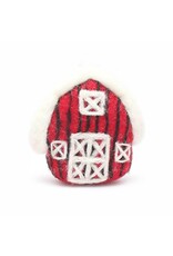 Felted Barn Ornament