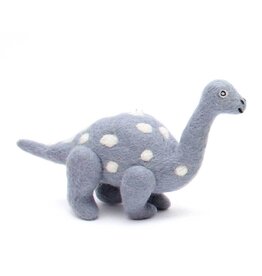 Felted Brontosaurus Ornament