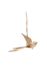 Gold Metal Bird Ornament