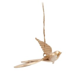 Gold Metal Bird Ornament