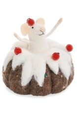 Felted Mouse in Bundt Cake