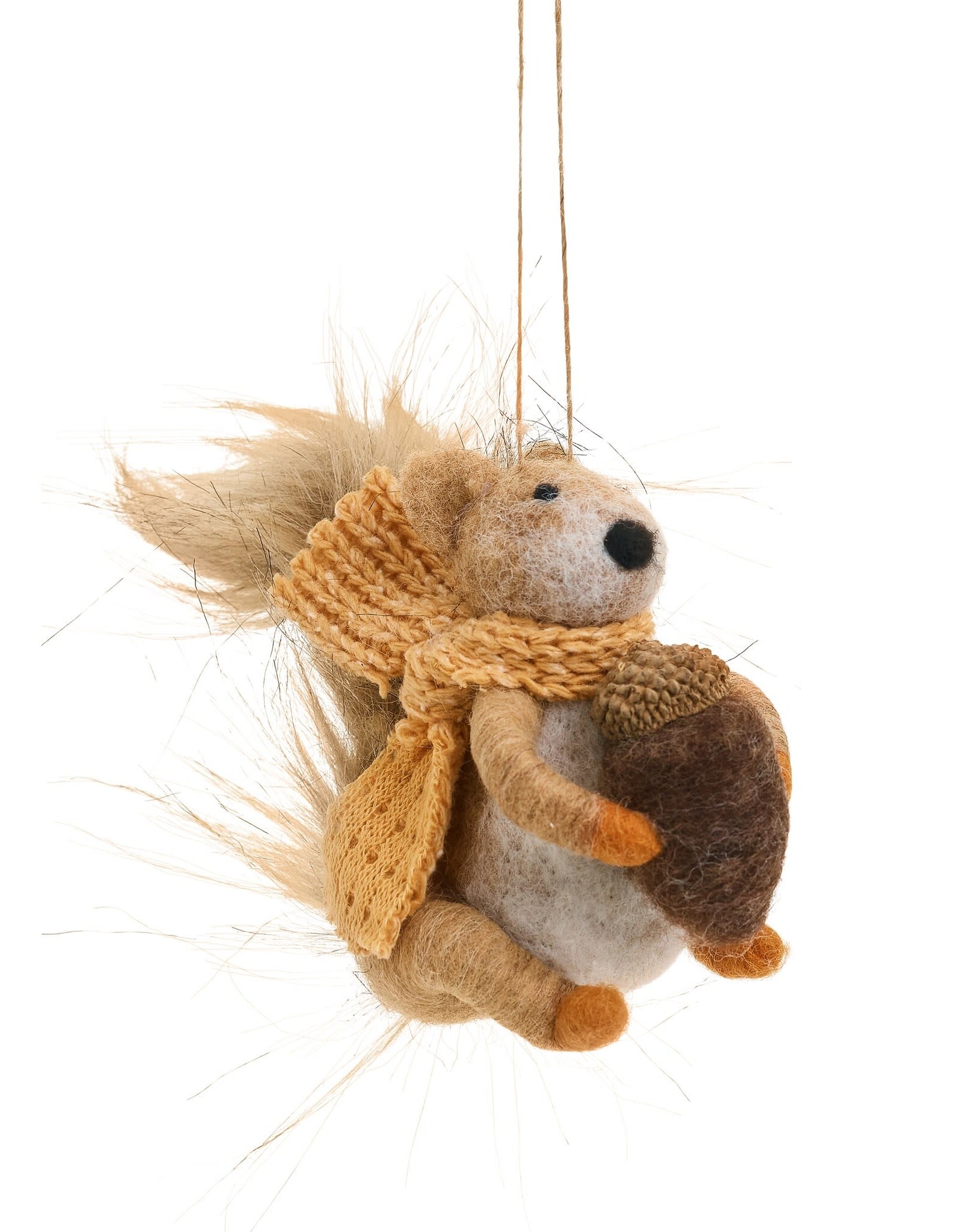 Felt Squirrel Ornament