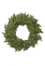 Large Faux Cedar Wreath