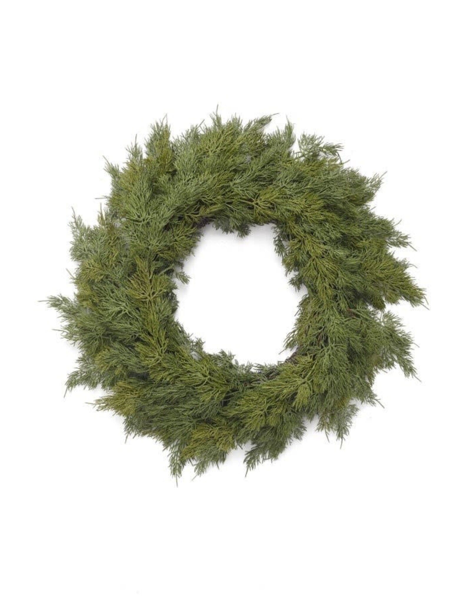 Large Faux Cedar Wreath