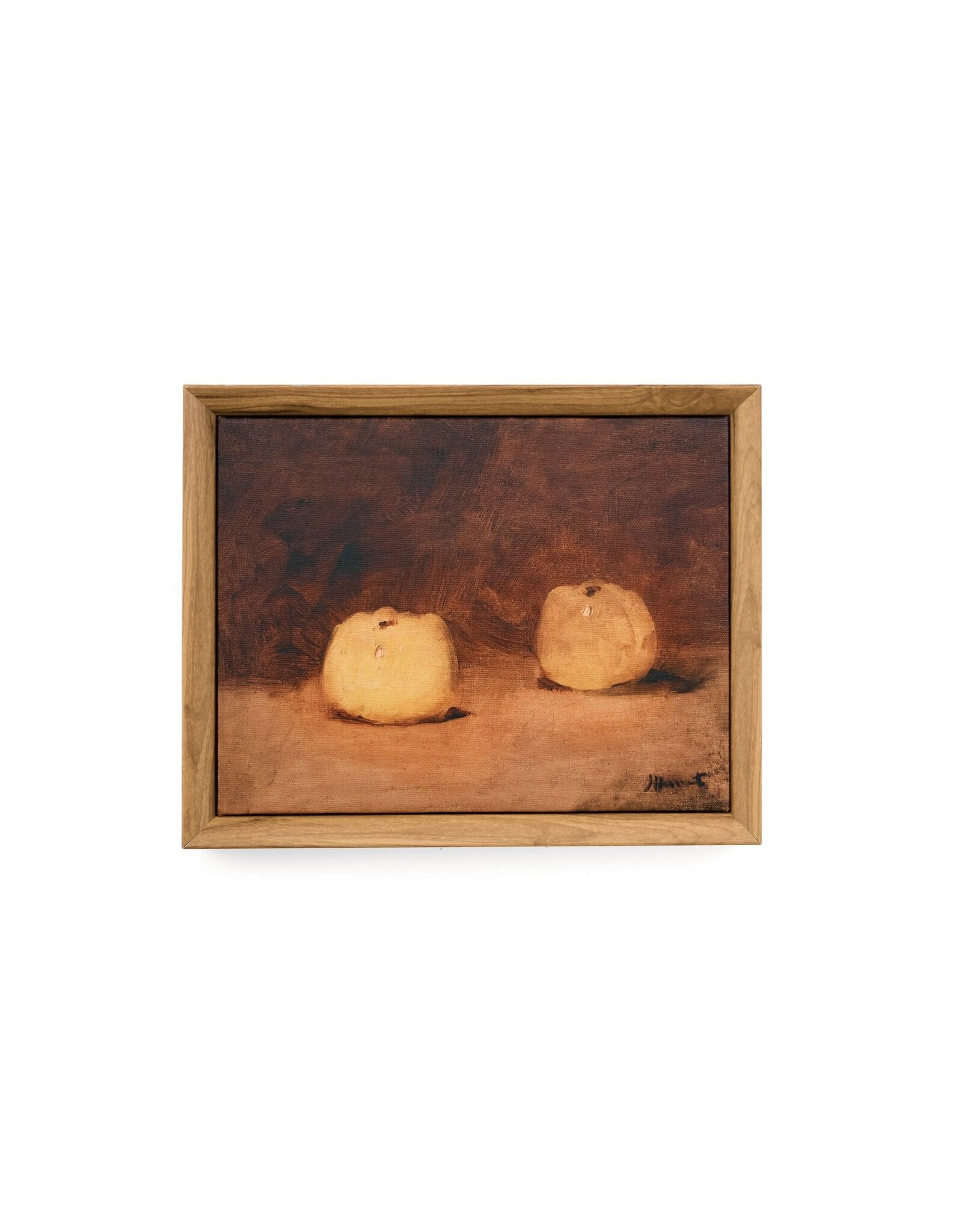 Pumpkin Canvas Print in Wood Frame