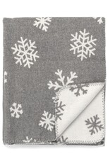 Grey Snowflake Throw