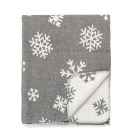 Grey Snowflake Throw