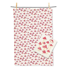 Mushrooms Dishcloth & Kitchen Towel Set