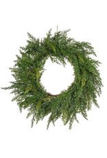 Realistic Cedar Wreath - 24"D