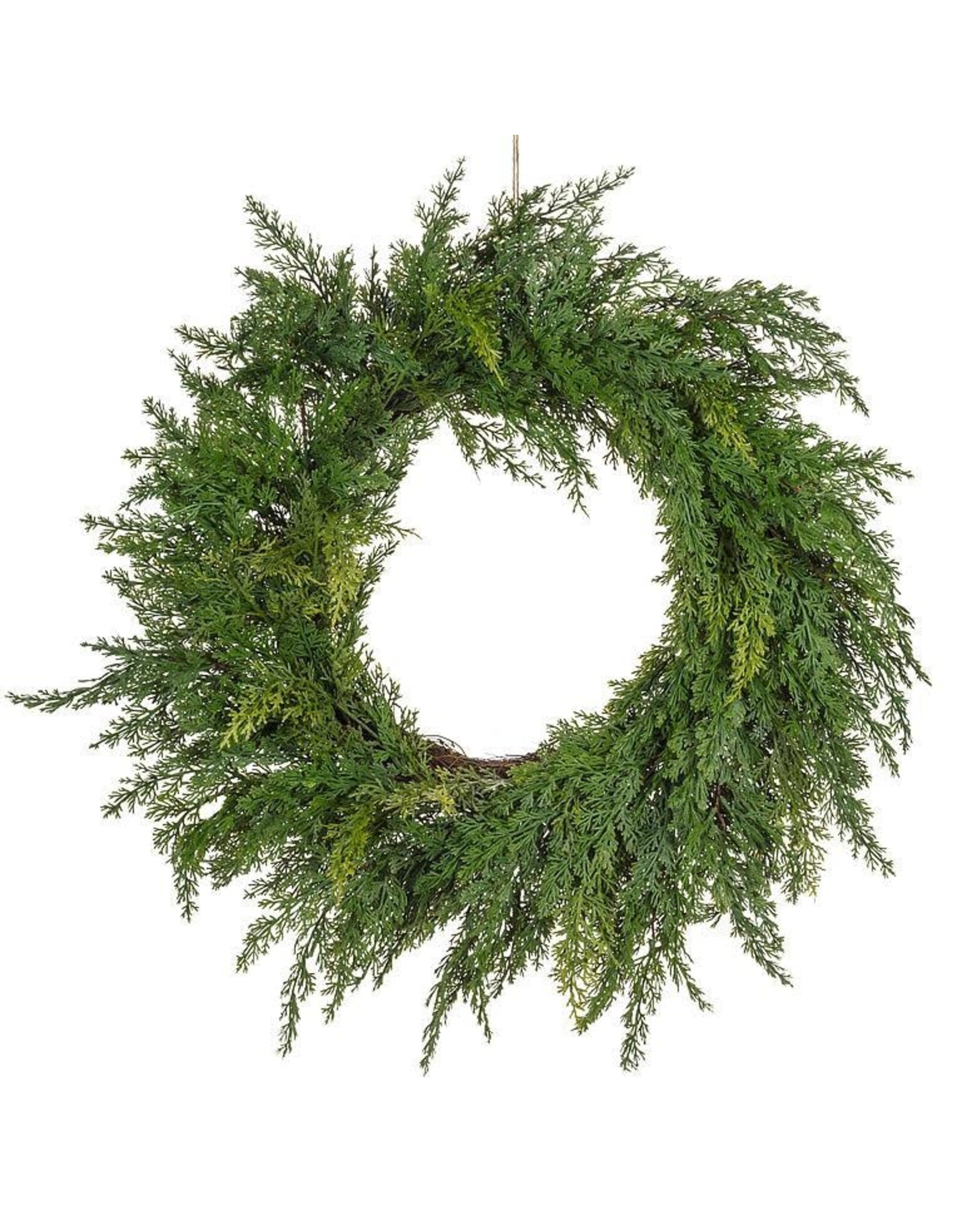 Realistic Cedar Wreath - 24"D