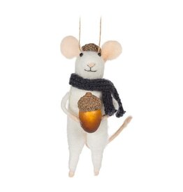 Standing Mouse with Scarf Ornament
