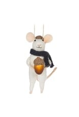 Standing Mouse with Scarf Ornament Standing Mouse with Scarf Ornament