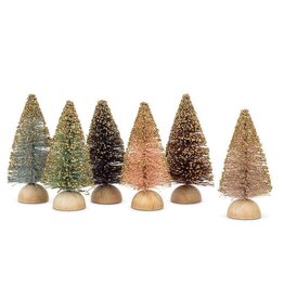 Mini Brush Tree w Glitter