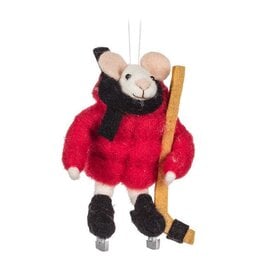 Hockey Mouse Ornament