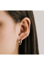 Maya 16mm Hoops - Silver