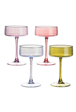 Lustre Tight Optic Cocktail Coupe - set of 4