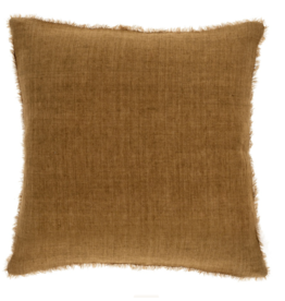 Lina Linen Pillow - Tawny - 20 x 20