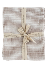 Chef Stripe Tea Towels - Set of 2 - Mink