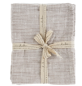 Chef Stripe Tea Towels - Set of 2 - Mink