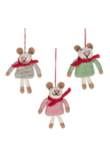 Mouse in Sweater Ornament