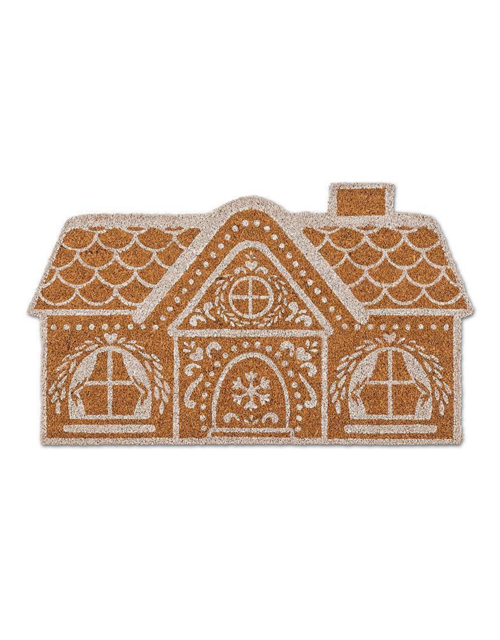 Gingerbread House Shaped Doormat