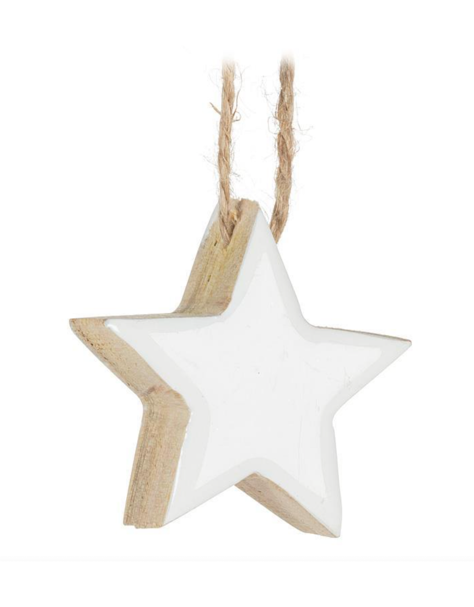 Thick Wooden Star Ornament