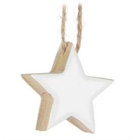 Thick Wooden Star Ornament