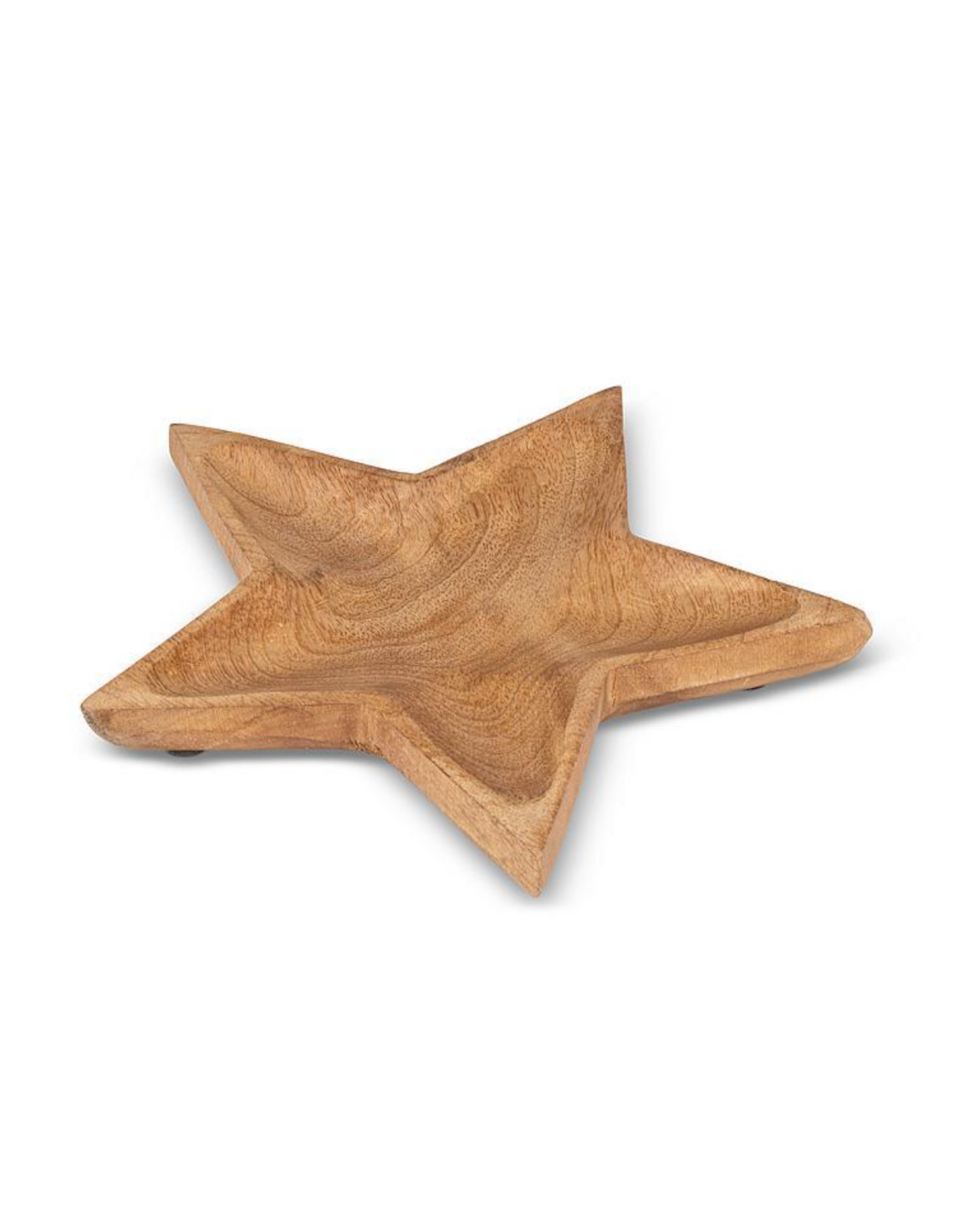 Shallow Wooden Star Bowl