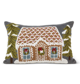Gingerbread House Rectangular Pillow - 12"x17"