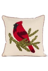 Square Cardinal on Branch Pillow - 17"x17"