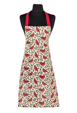 Cardinals with Holly Apron