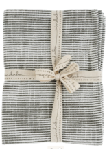 Chef Stripe Tea Towel - Set of 2 - Charcoal