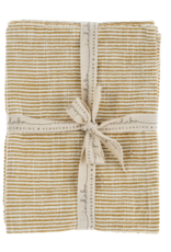 Chef Stripe Tea Towels - Set of 2 - Ochre