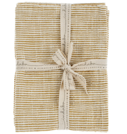 Chef Stripe Tea Towels - Set of 2 - Ochre