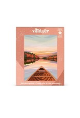 Villager Puzzles Canoeing At Dawn - 500 Piece Puzzle