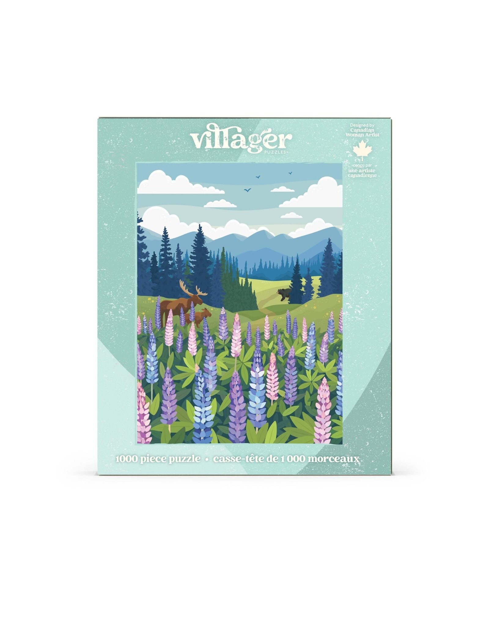 Villager Puzzles Lupines Meadow - 1000 Piece Puzzle