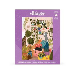 Villager Puzzles Balcony Cats - 1000 Piece Puzzle