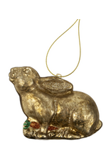 Golden Rabbit Ornament