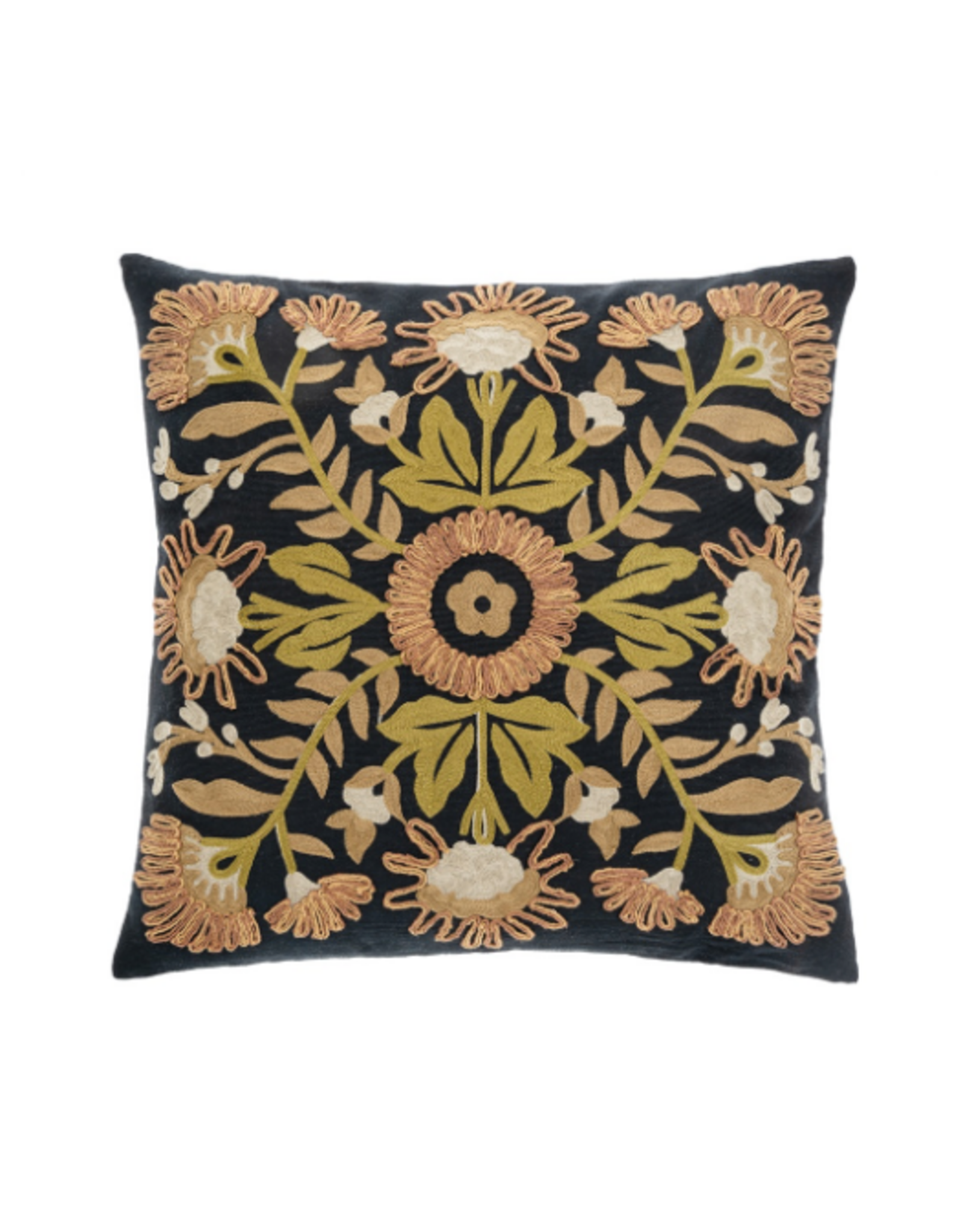 Primrose Embroidered Pillow - 20x20