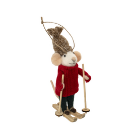 Downhill Dean Mouse Ornament