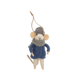 Cozy Cora Mouse Ornament