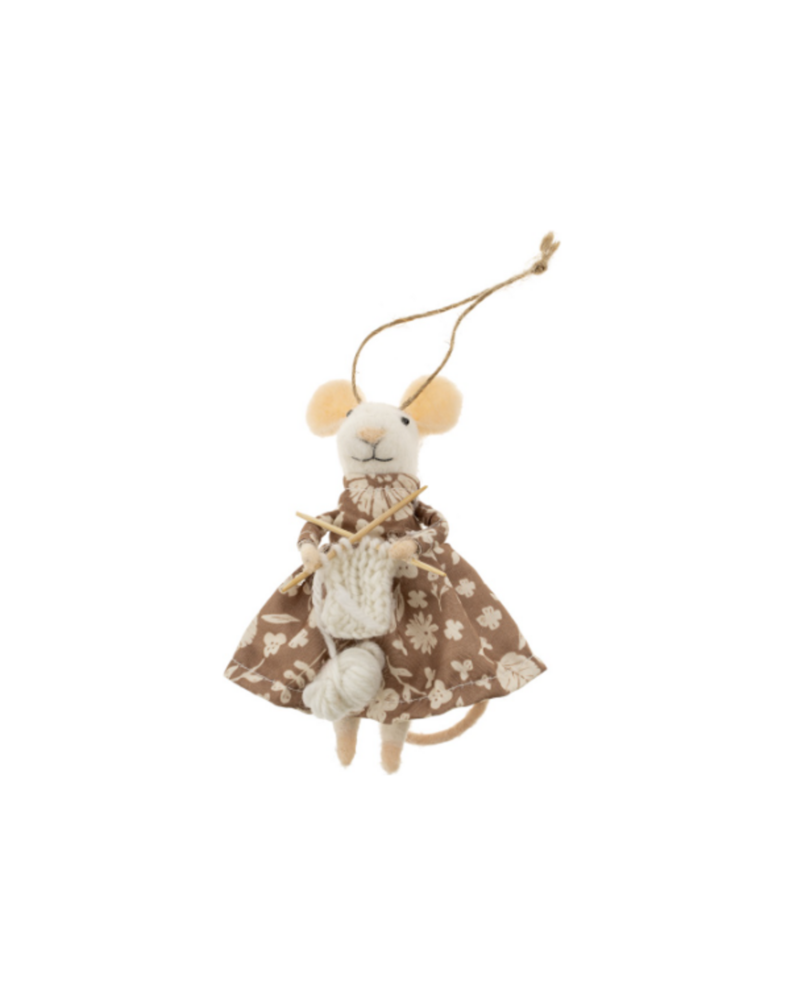 Knitting Nora Mouse Ornament