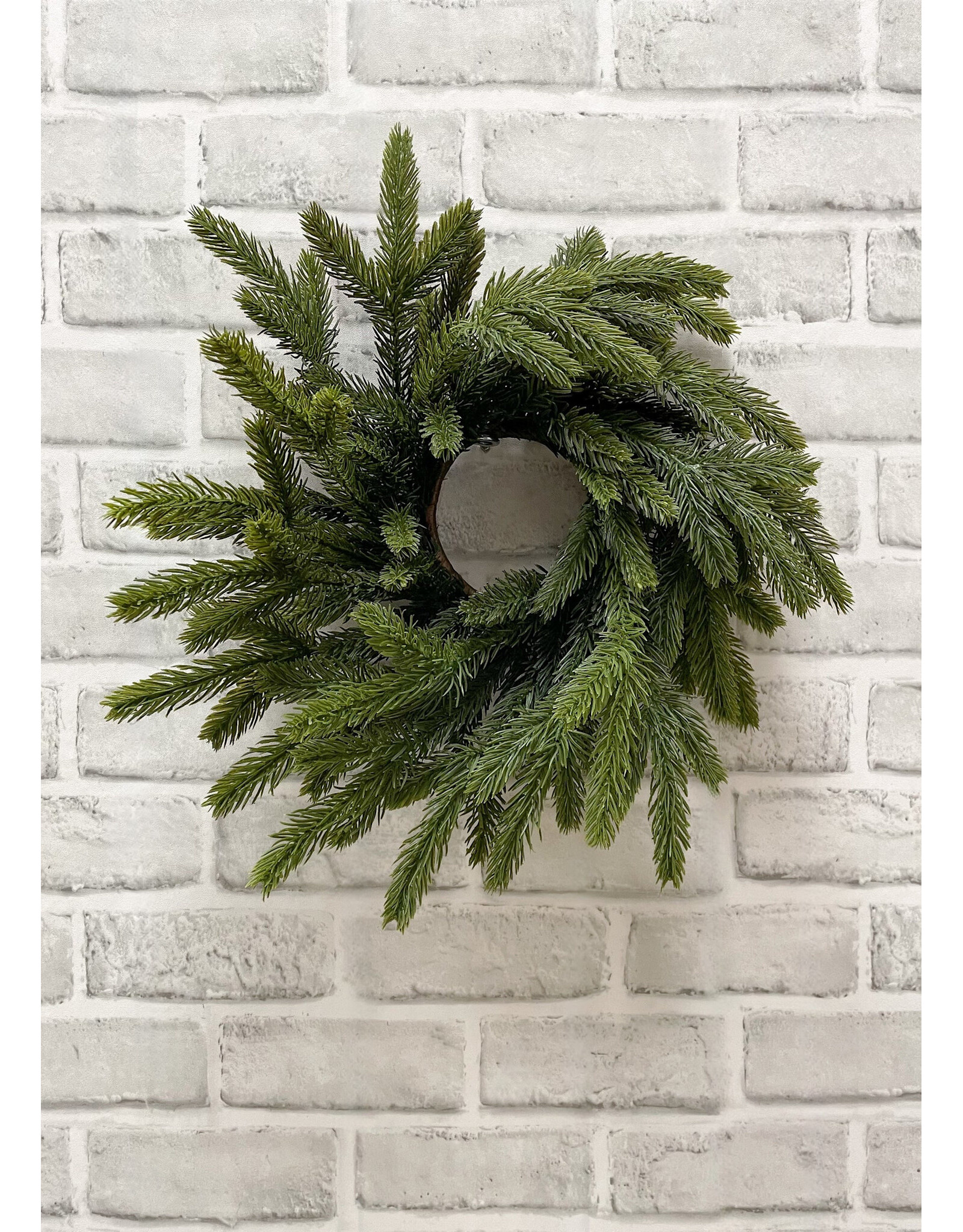 Tri W Imports Spruce Candle Ring - 14"