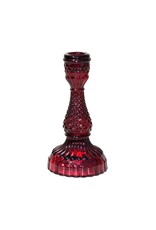 Old Country Design Bella Pressed Glass Candle Holder-