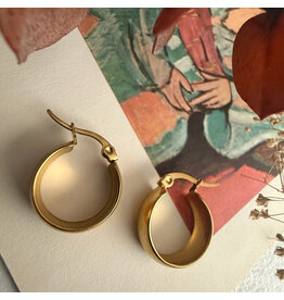 Pika & Bear Sybil 18mm Hoop Earrings - Gold
