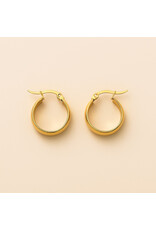 Pika & Bear Sybil 18mm Hoop Earrings - Gold