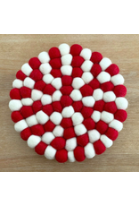 Felt Trivet - Candy Cane