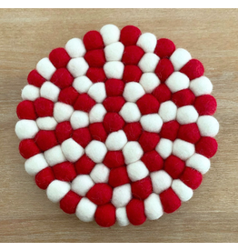 Felt Trivet - Candy Cane